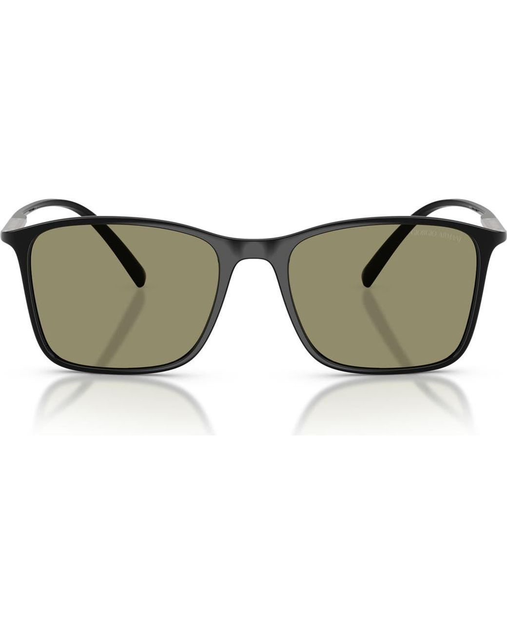 Armani Brown 54Mm Square Sunglasses for men