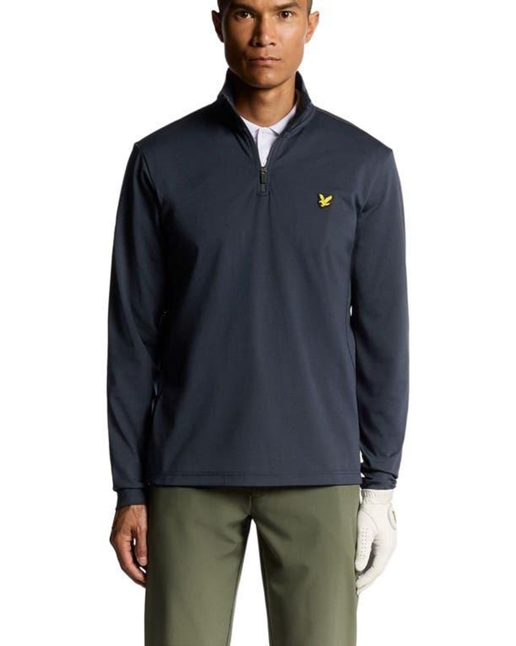 Lyle & Scott Blue Golf Course Midlayer for men