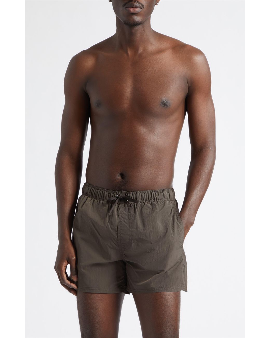 Givenchy Brown Swim Trunks for men