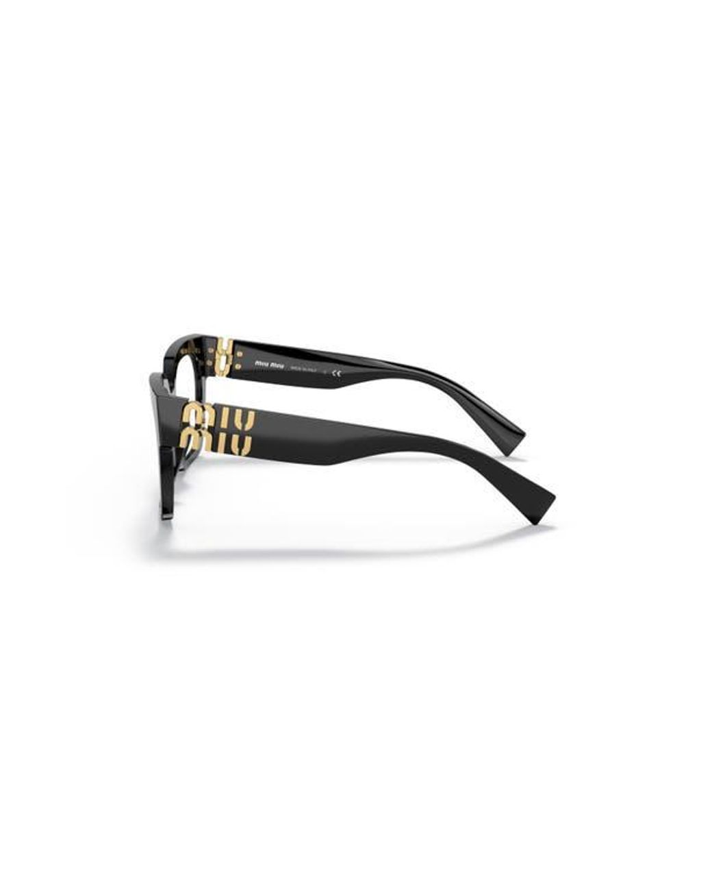 Miu Miu Black 52Mm Square Optical Glasses