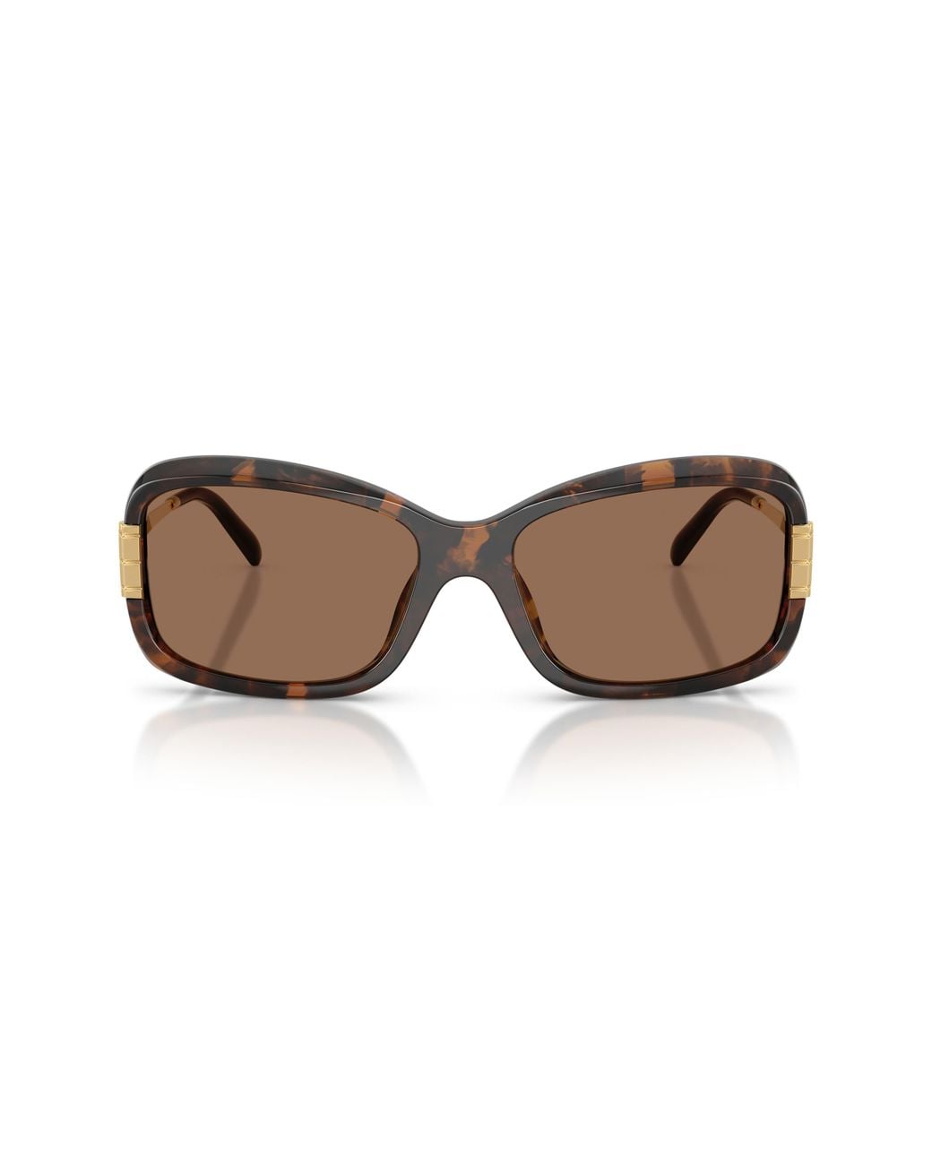 Tory Burch Brown Rectangle Sunglasses