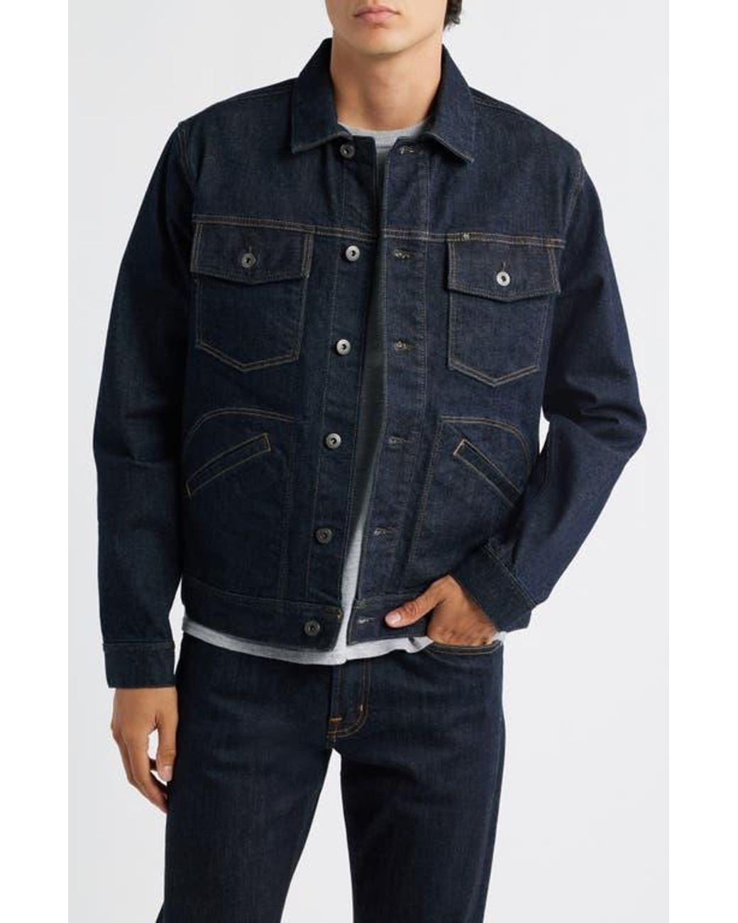 AG Jeans Jackson Denim Jacket in Black for Men | Lyst