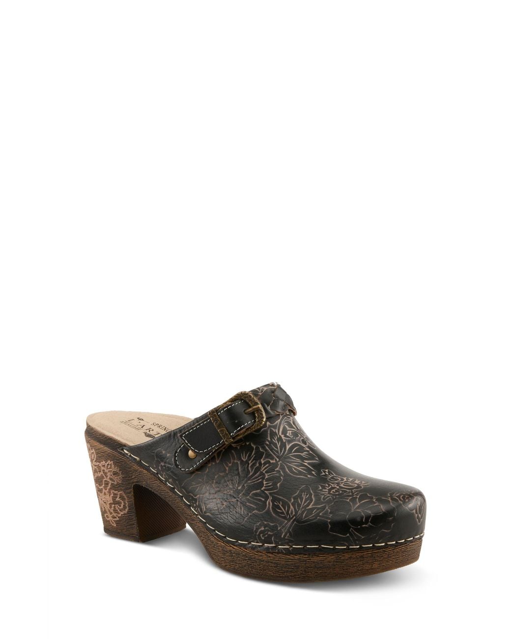 Spring Step Brown Calliroe Platform Clog