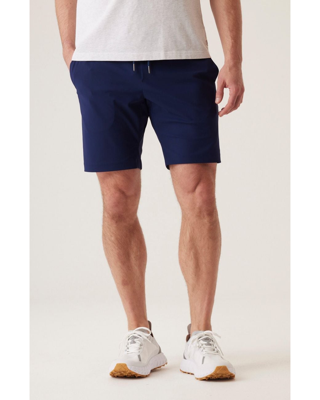 Dek Blue Solarx Stretch Nylon Warp Knit Drawstring Shorts for men