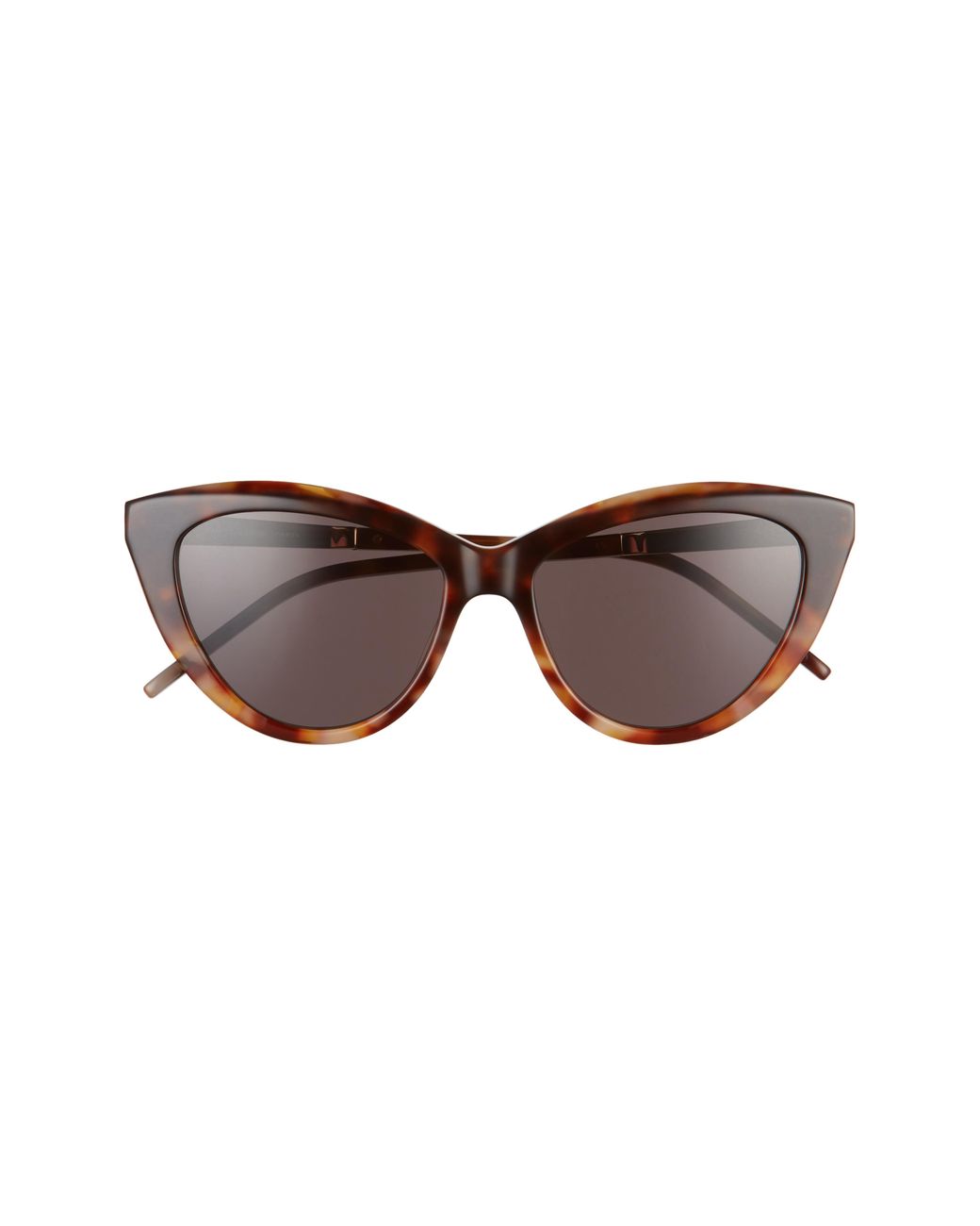Saint Laurent 55mm Cat Eye Sunglasses - Havana/ Black - Lyst