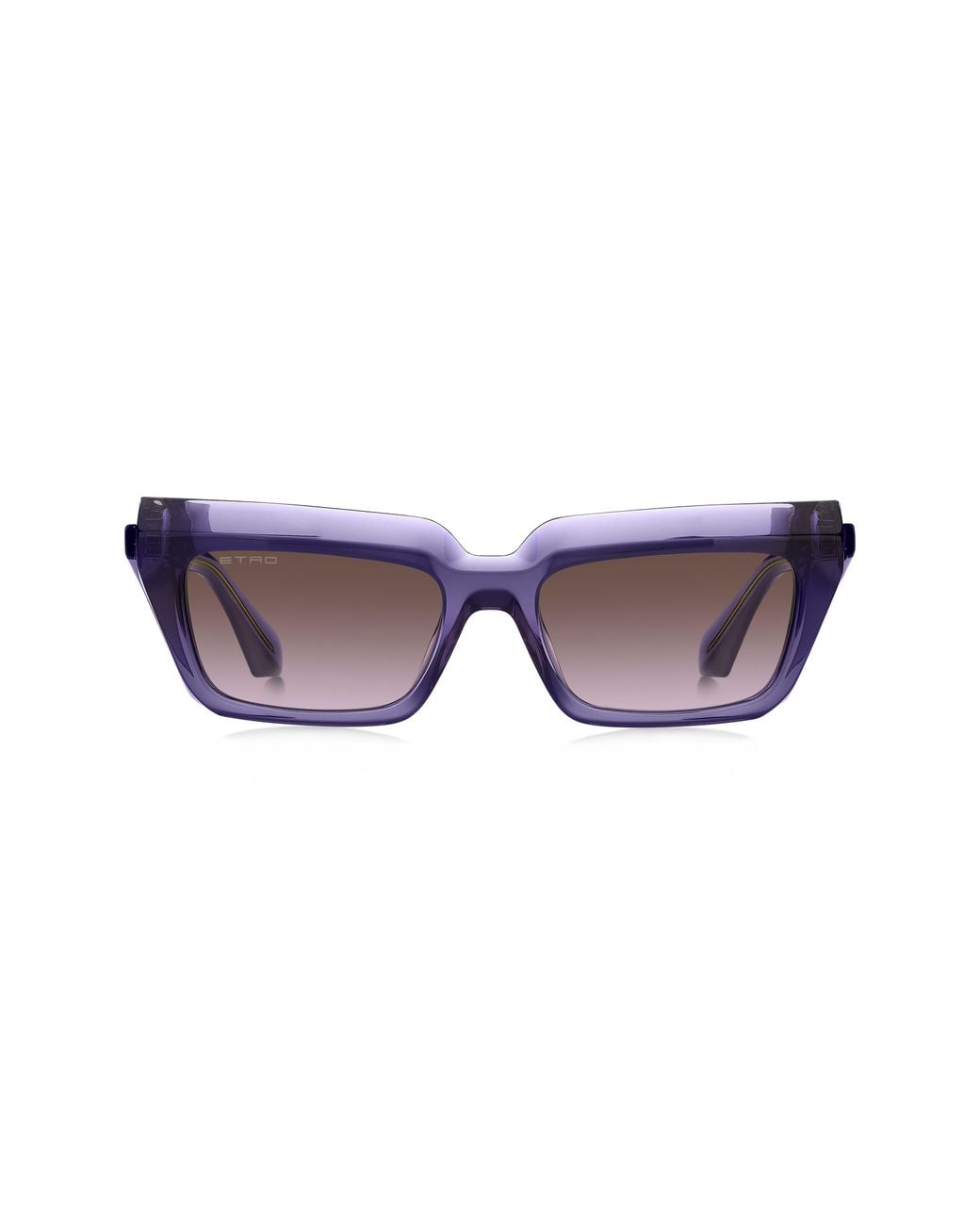 Etro Purple 55Mm Rectangular Sunglasses