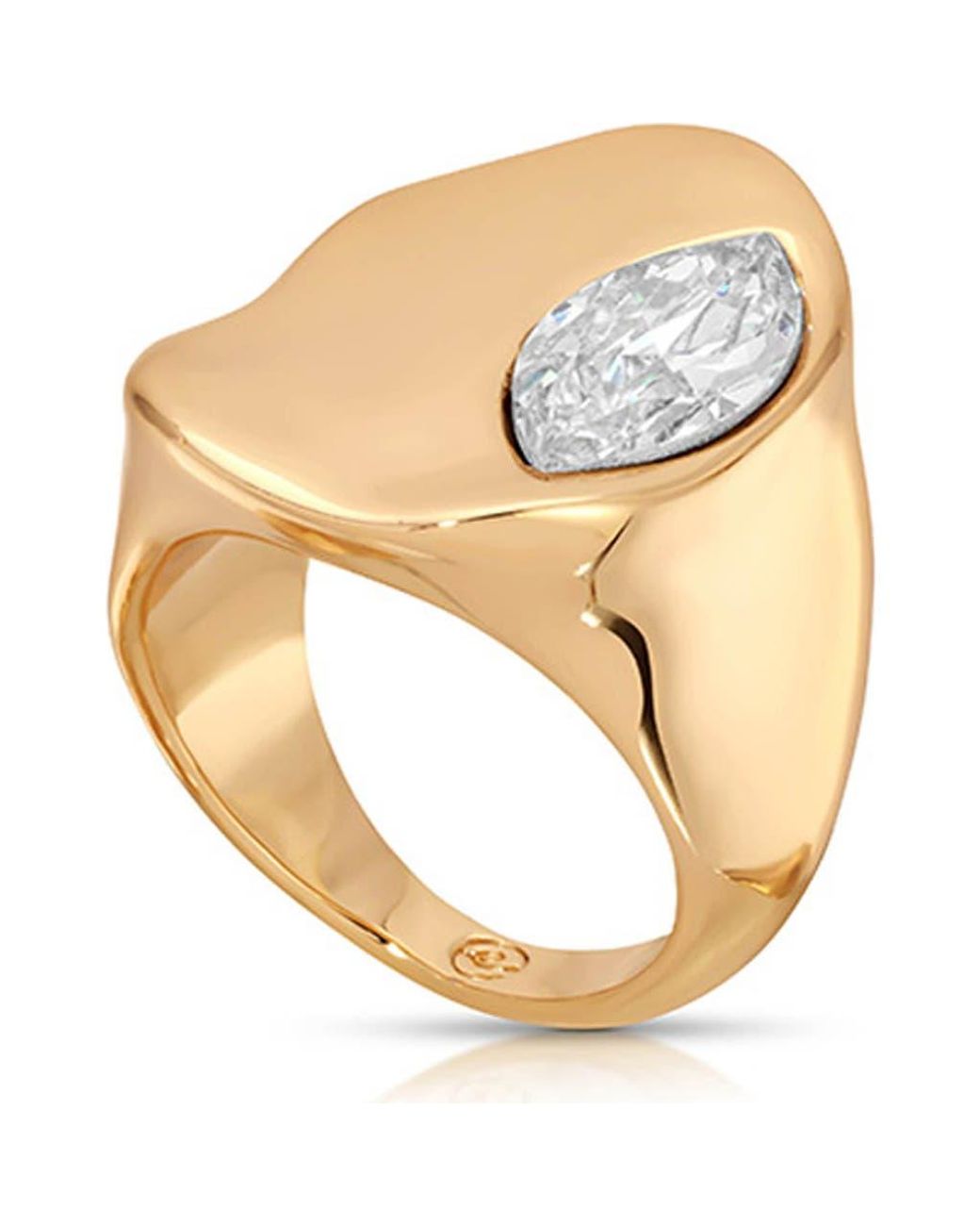 Ettika Liquid Crystal Statement Ring in Metallic | Lyst