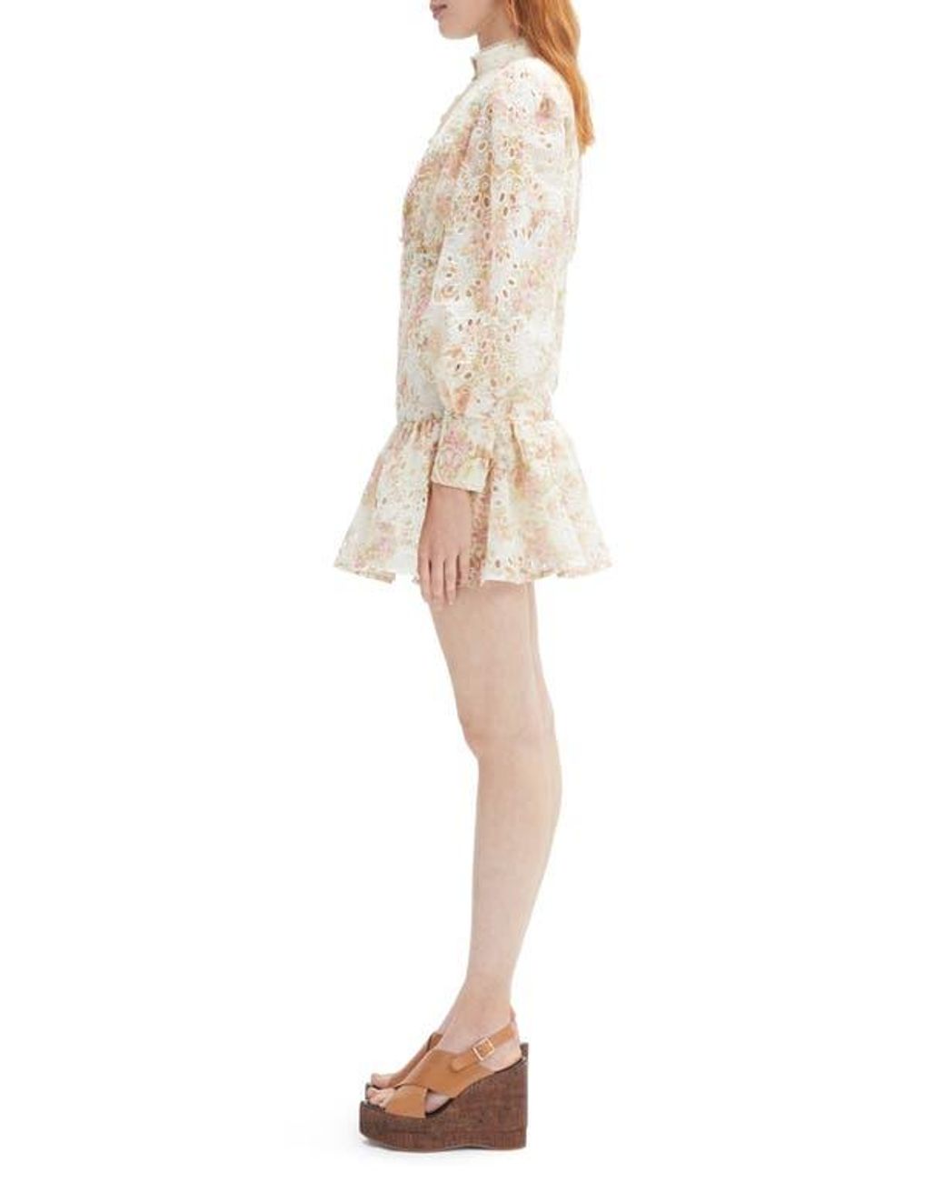 knee length dresses for ladies Bardot – Remy Mini Lace Dress – campaign-outlet – White main image 0