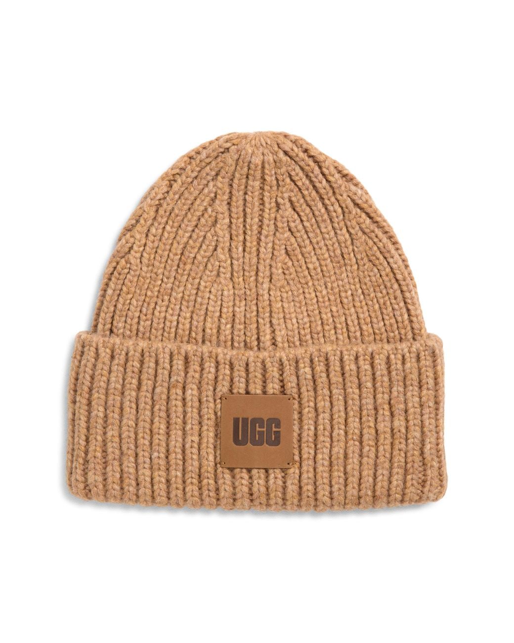 Ugg Brown Chunky Rib Beanie for men