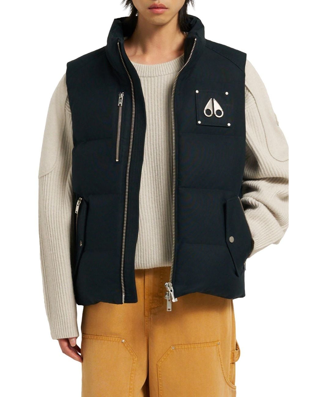 Moose Knuckles Black Westmount Down Vest for men