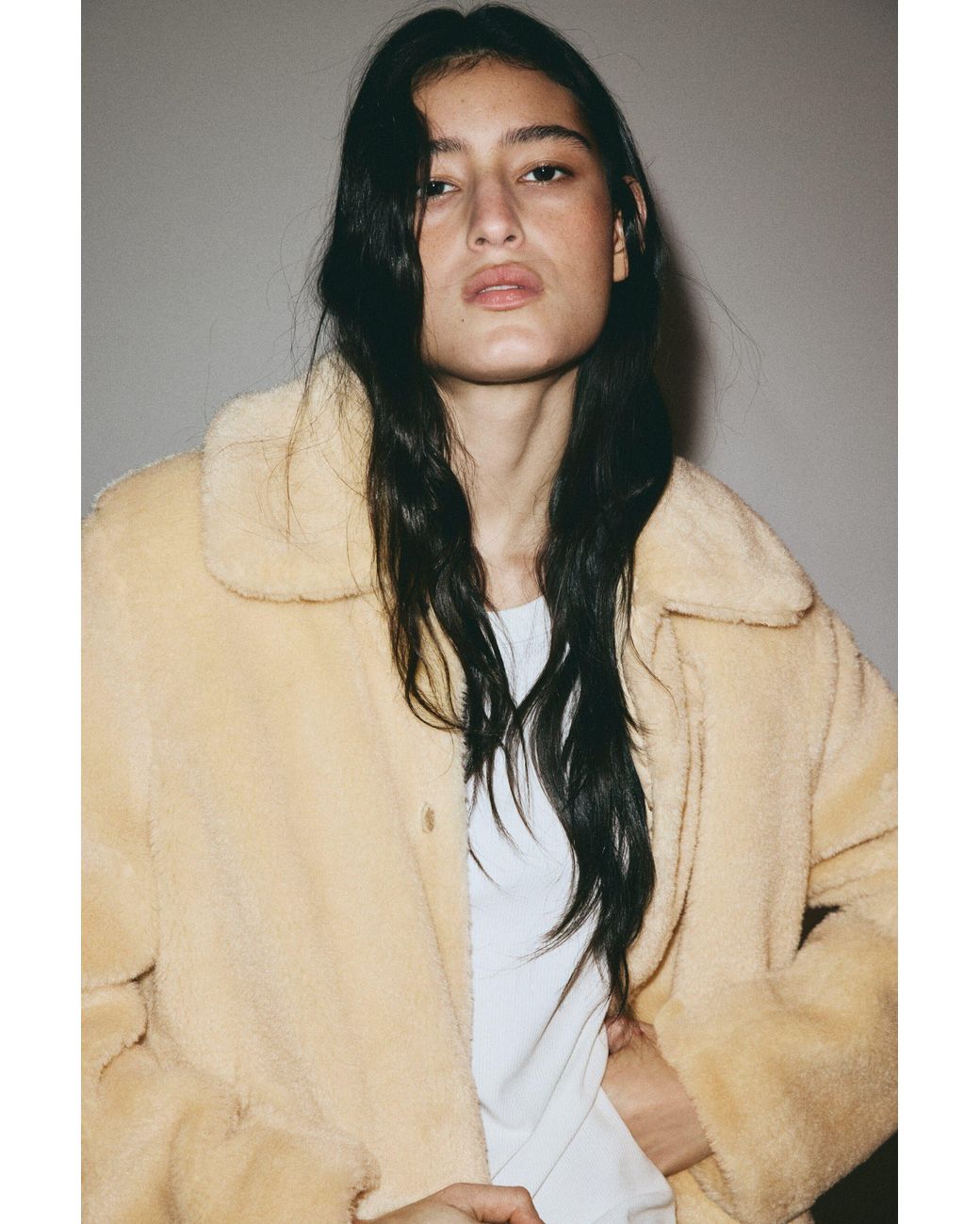 H&M Natural Pile Jacket