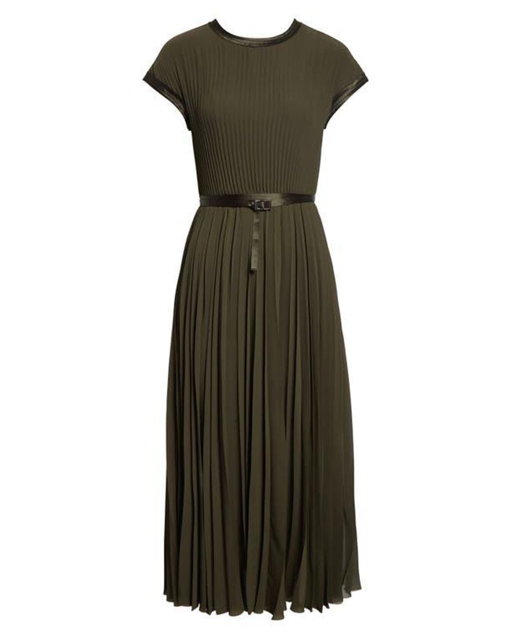 Jason Wu Multicolor Pleated Chiffon Midi Dress