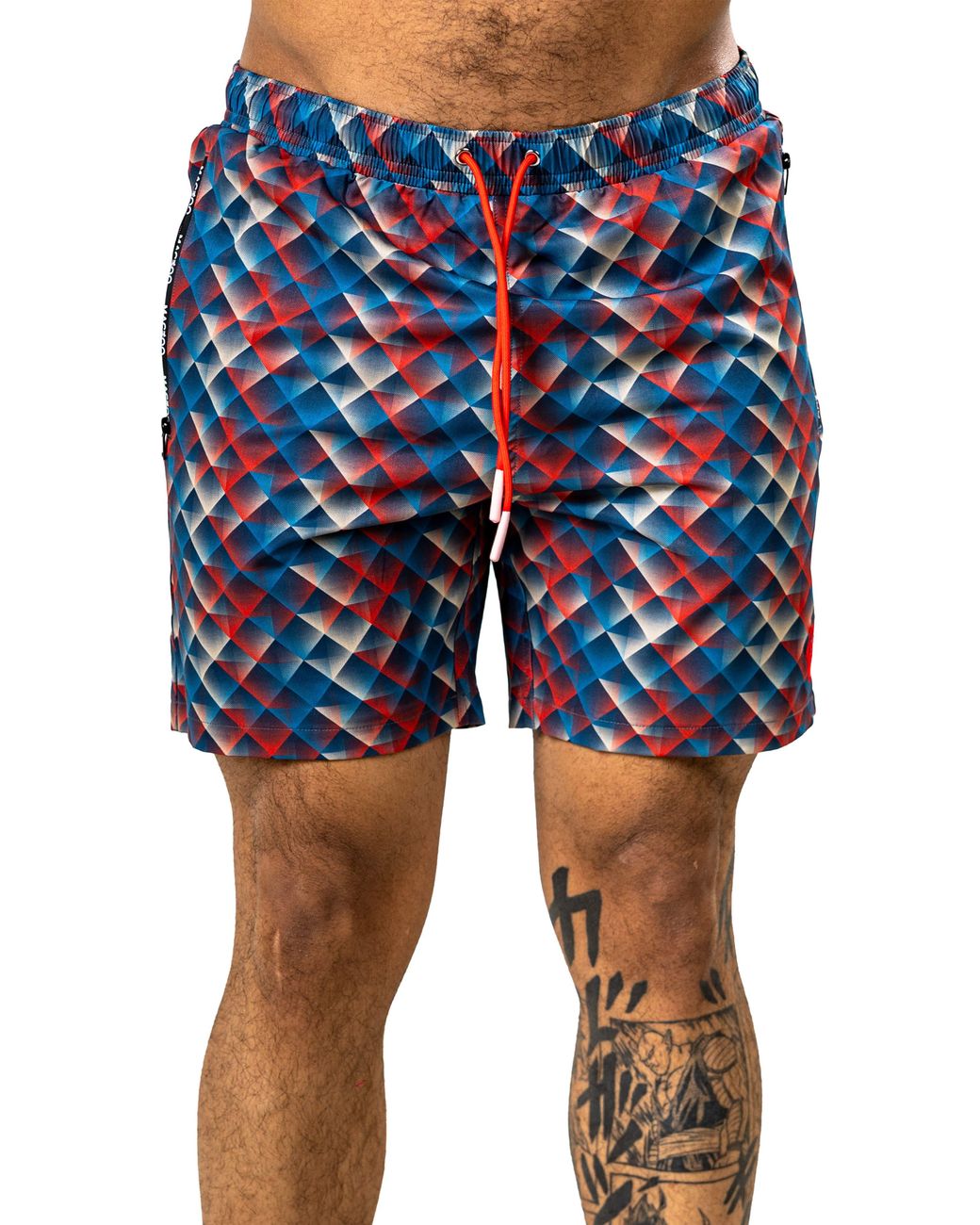 Maceoo Blue Marthyr Swim Trunks for men