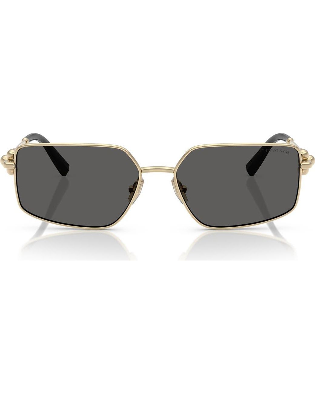 Tiffany & Co Gray 58Mm Rectangular Sunglasses for men