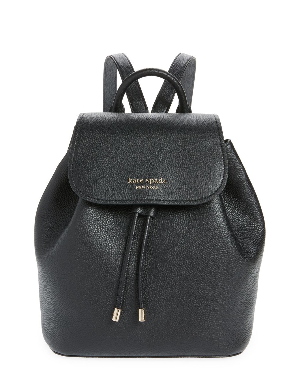 kate spade sinch pebbled leather medium flap backpack