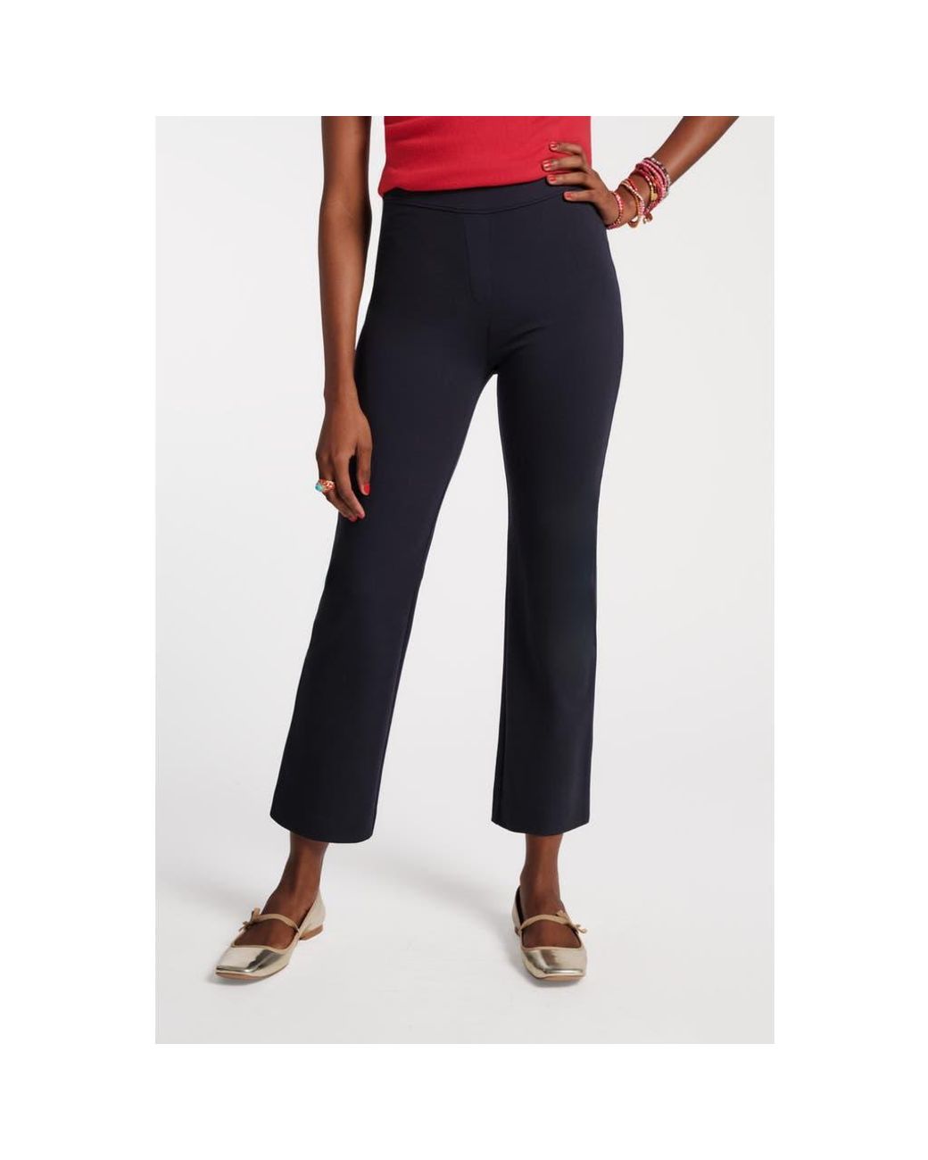 Frances Valentine Blue Wonder Pant Solid Stretch