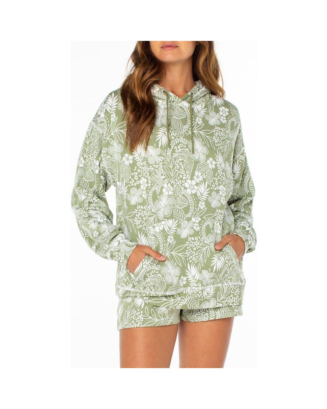 Roxy Green Surfing By Monlight Hoodie