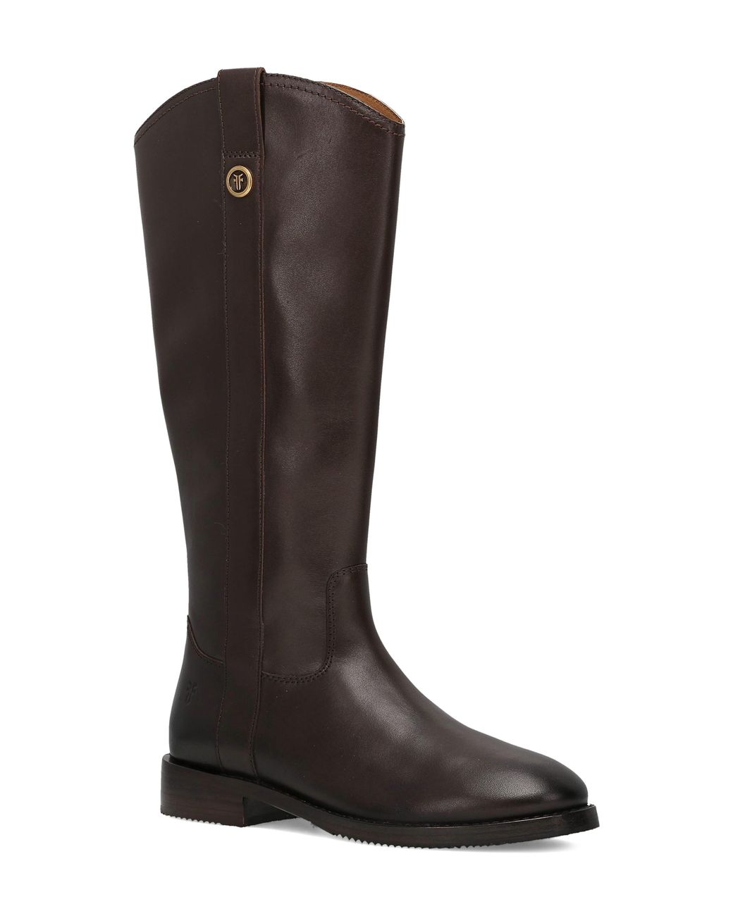 Frye Brown Melissa Button Tall Boot