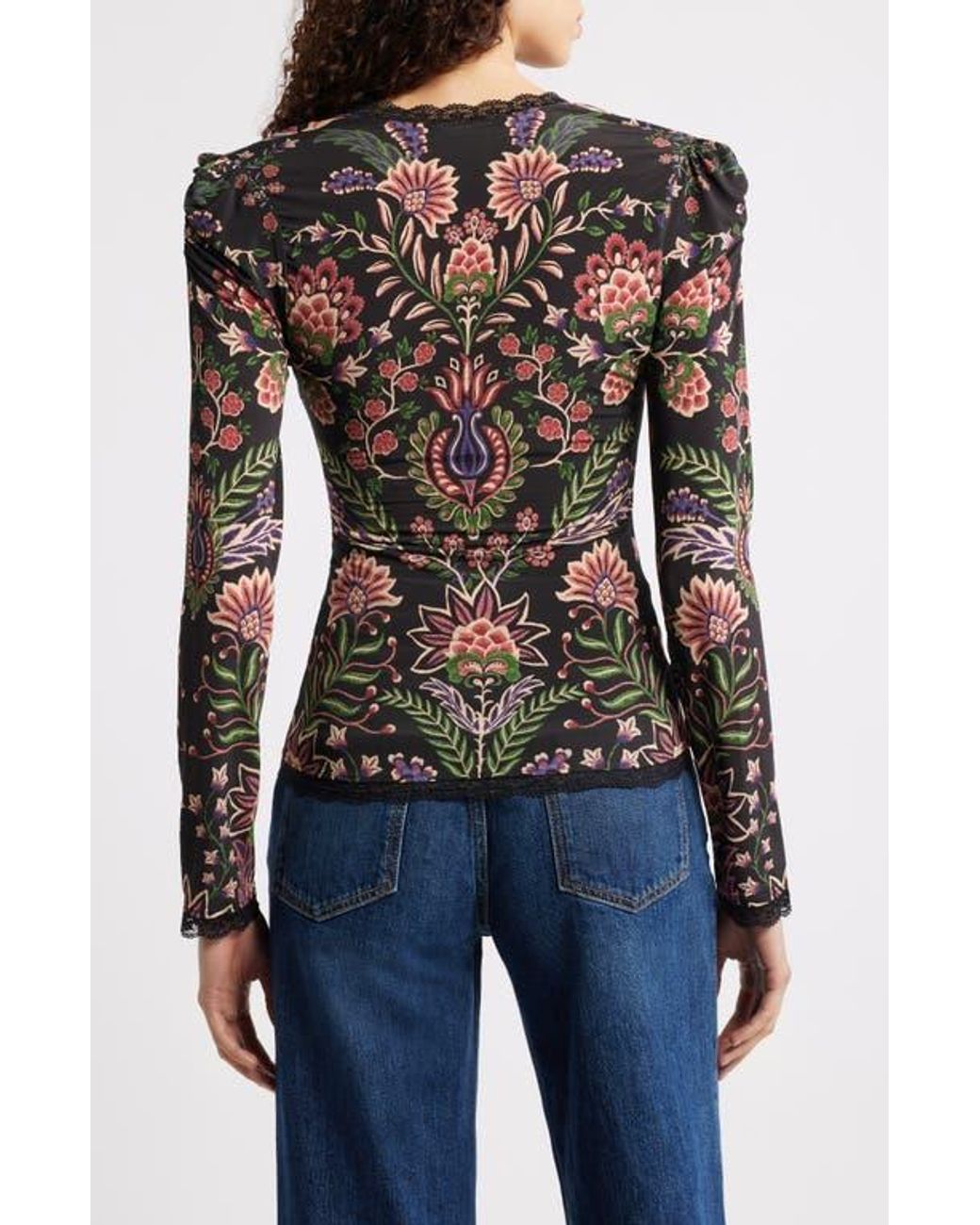 FARM Rio Marvelous Garden Knit Top in Green | Lyst