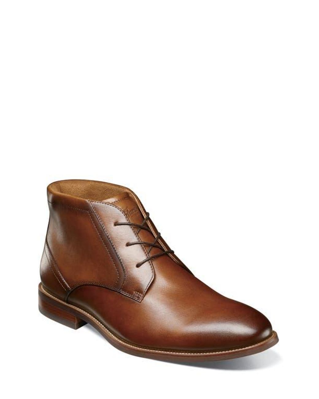 Florsheim Brown Rucci Plain Toe Chukka Boot for men