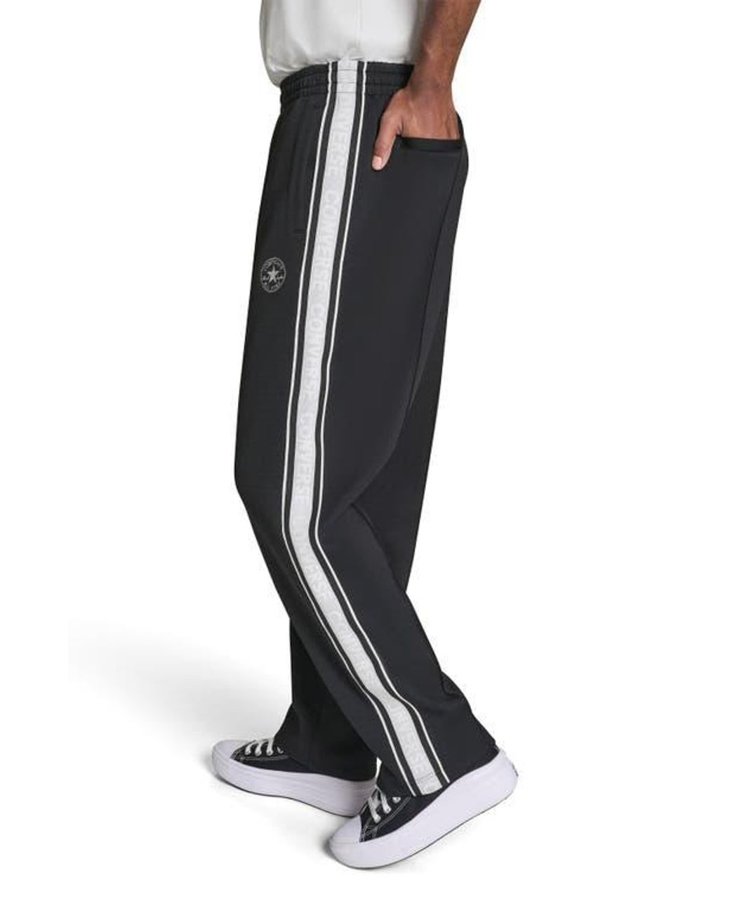 Converse Black Chuck Taylor Patch Track Pants for men