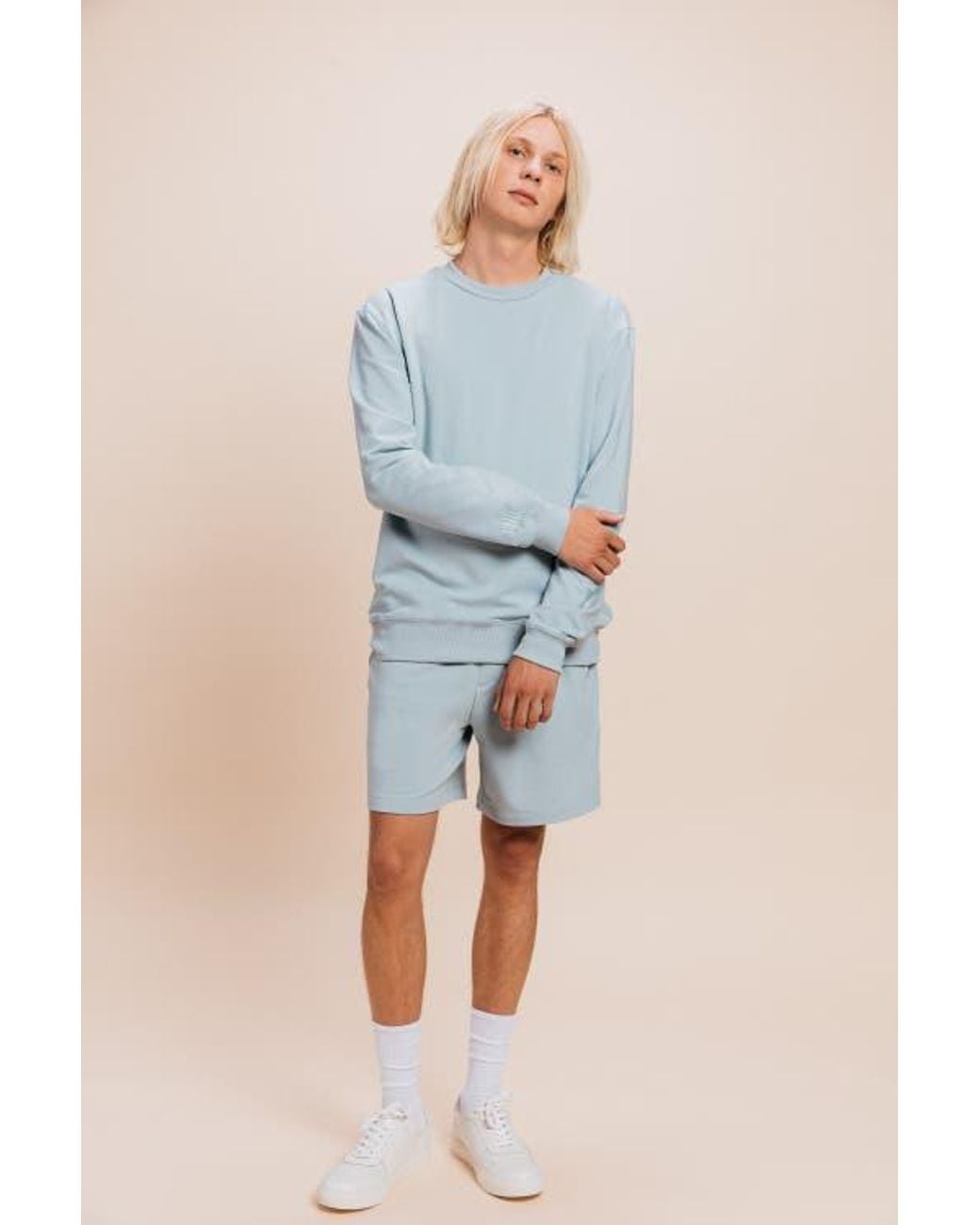 Ocio Blue Softcore Classic Crewneck for men