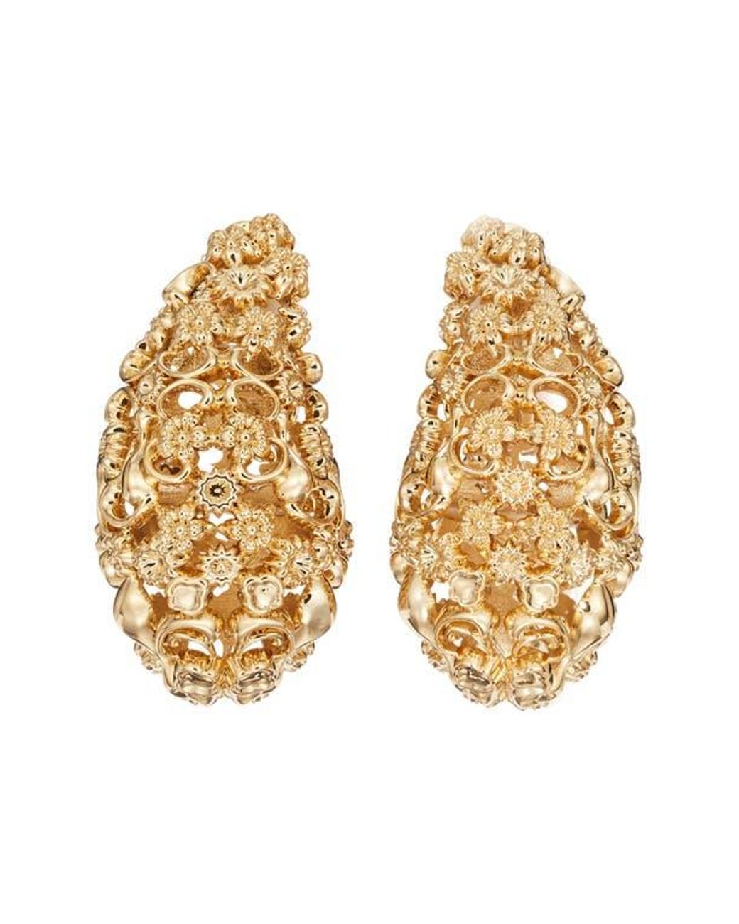 Tory Burch Metallic Filigree Wave Earrings