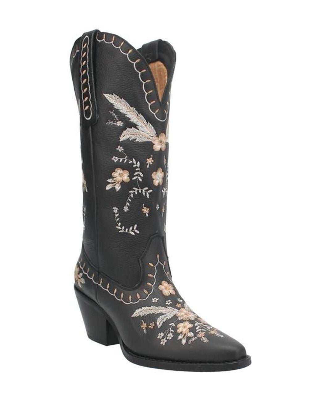 Dingo Black Full Bloom Western Boot
