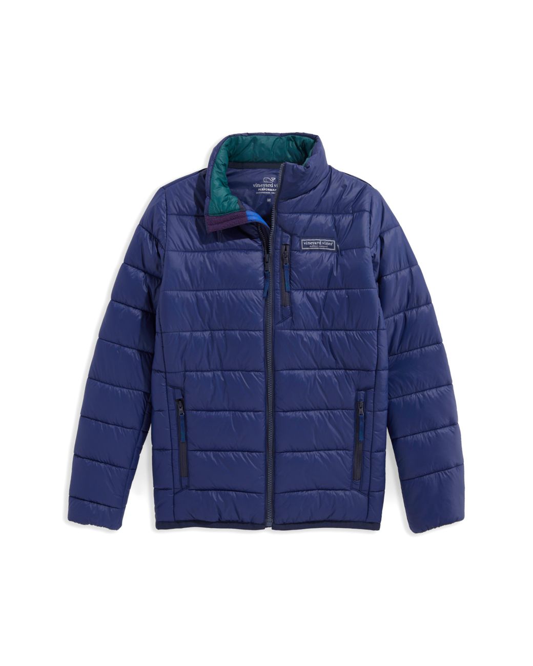 Vineyard Vines Kids' Mountain Weekend Puffer Jacket in Blue for Men Lyst