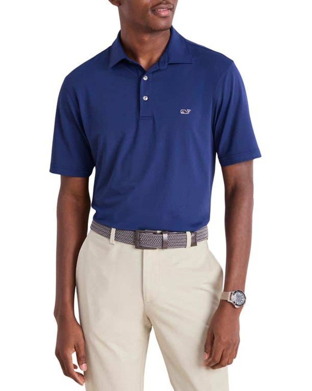 Vineyard Vines Blue Sankaty Performance Polo for men