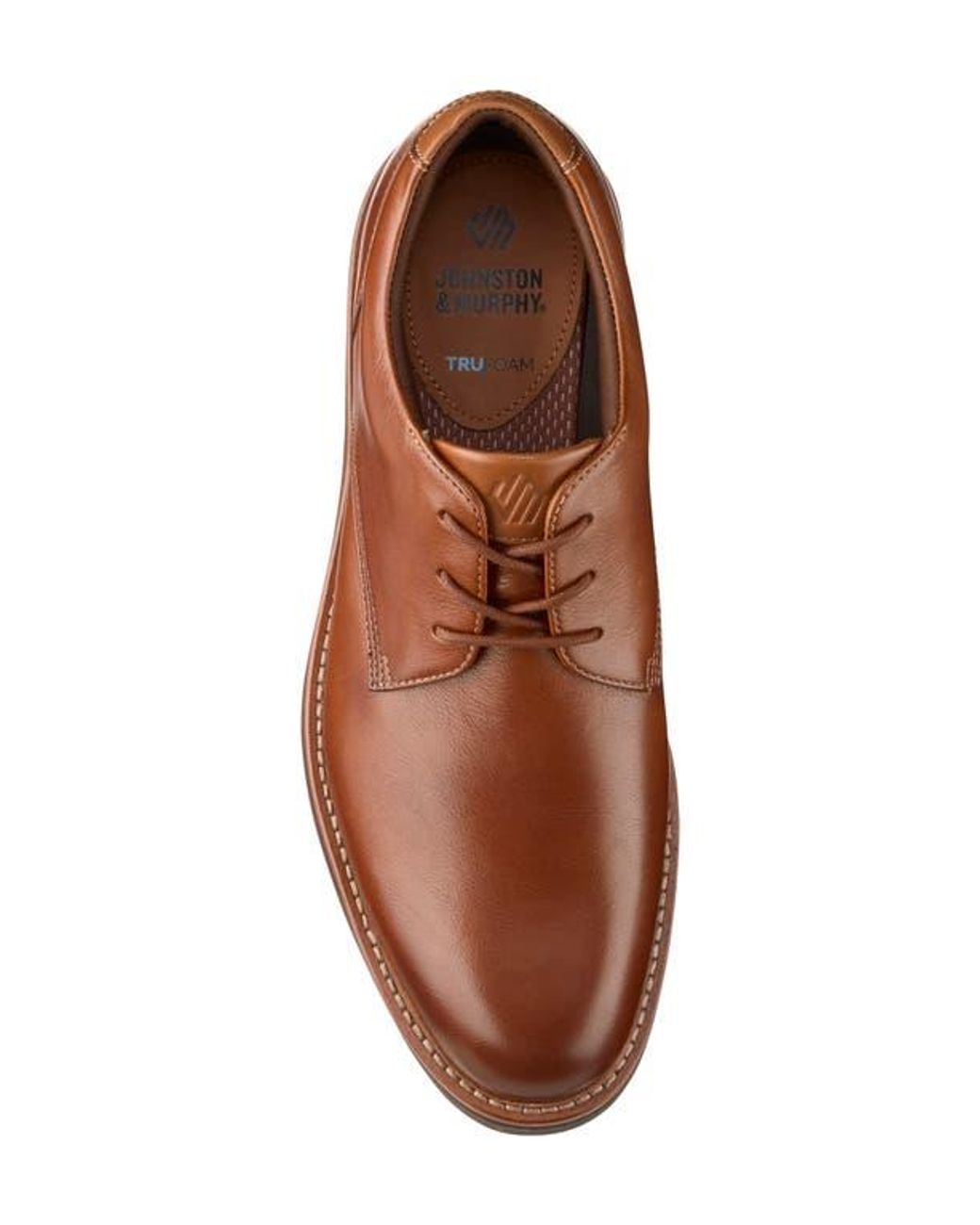 Johnston & Murphy Brown Tyson Plain Toe Derby for men