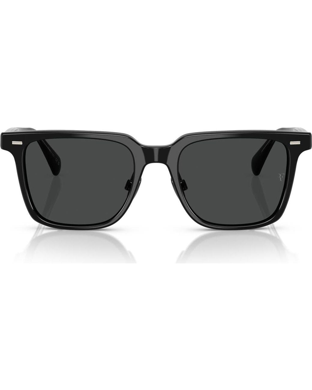 Oliver Peoples Gray 52Mm Rectangular Polarized Sunglasses for men