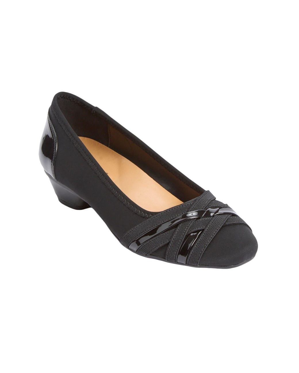 Comfortview Black The Quinlan Slip On Pump
