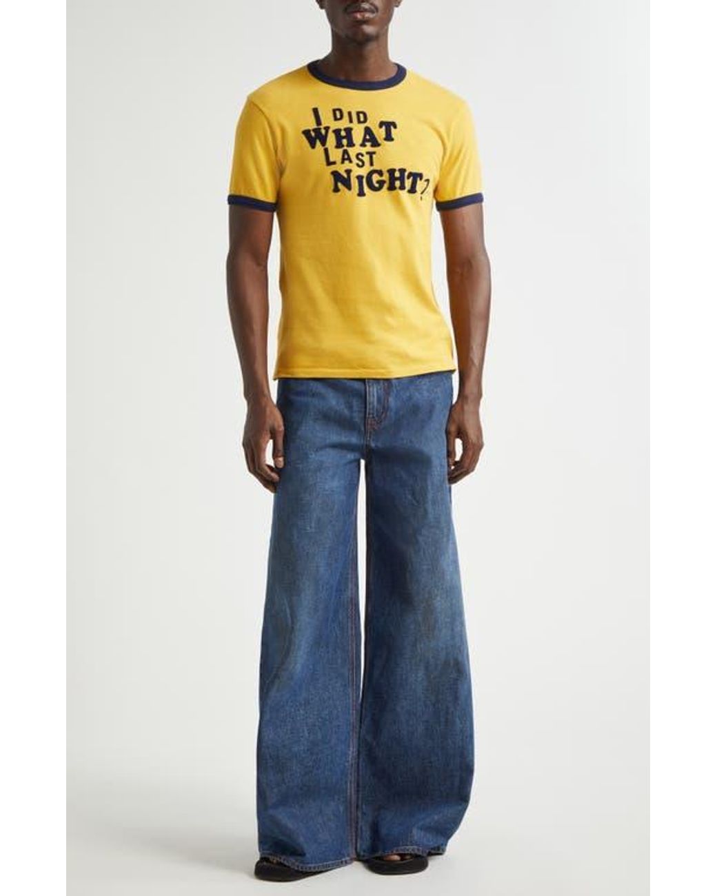 ERL Gender Inclusive I Did What Last Night? Ringer Tee in