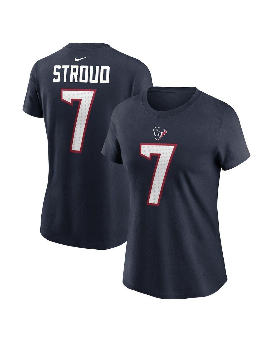 Nike Men's Houston Texans C.J. Stroud Navy T-Shirt