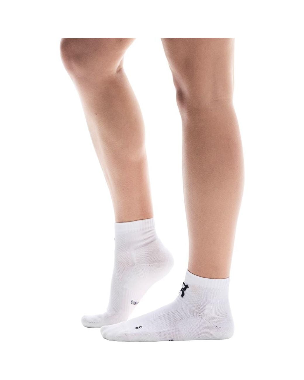 On Shoes White Core Mid 2-Pack Run Socks