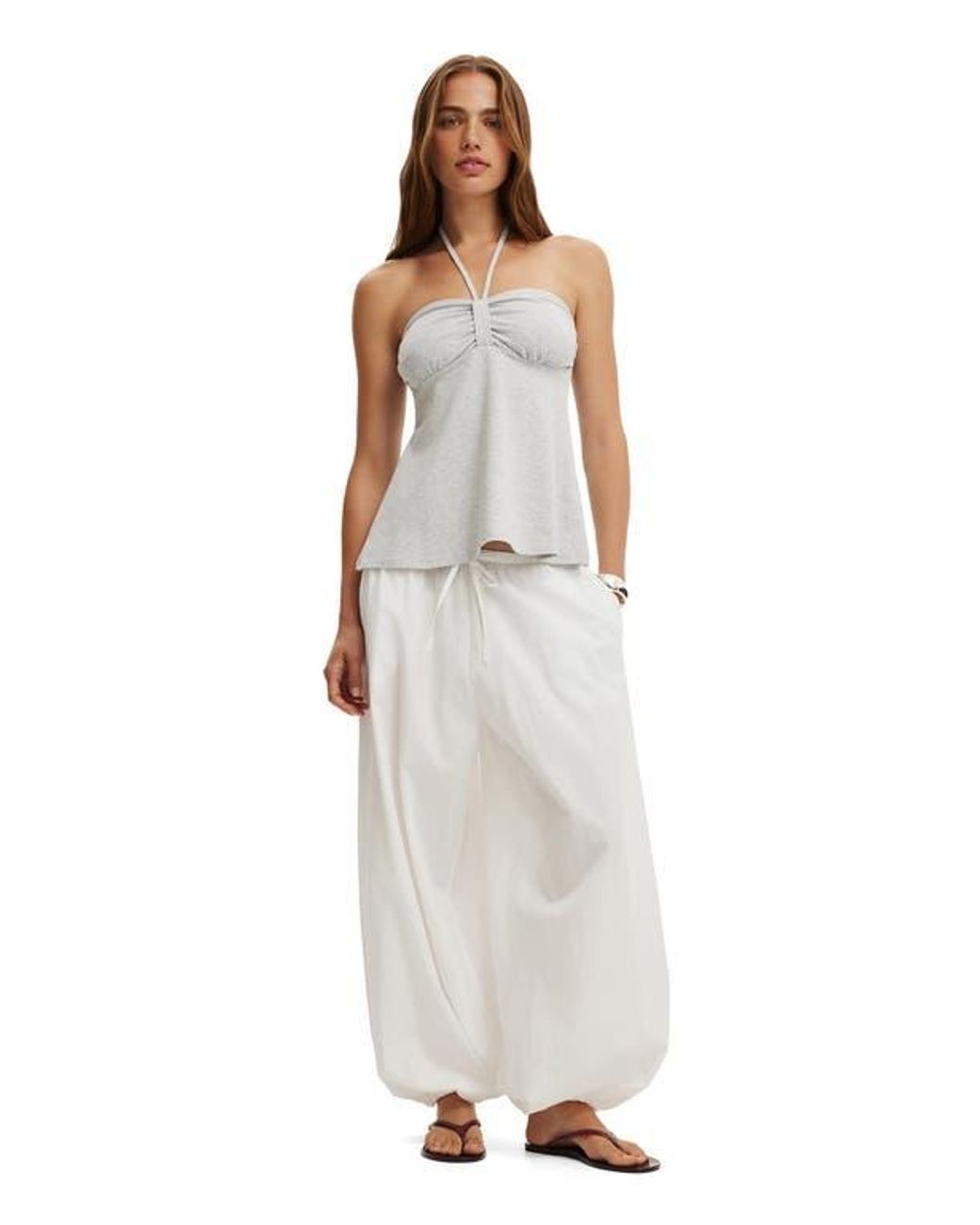 Cotton On Lucy Babydoll Halter in White | Lyst Cotton On Lucy Babydoll Halter in White | Lyst
