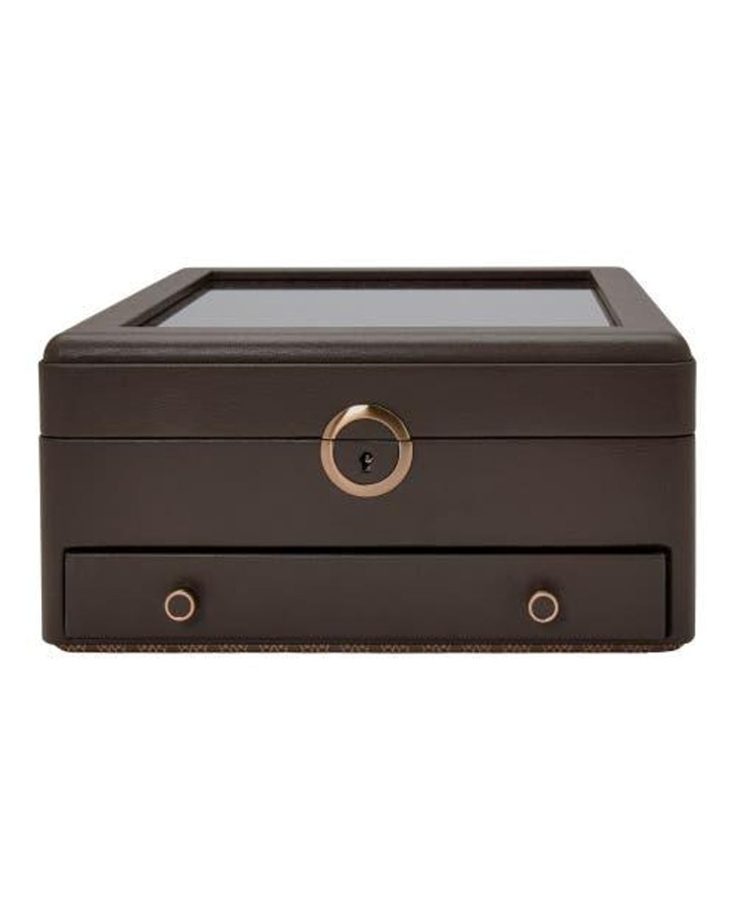 Wolf Black Earth Watch Stand Box for men