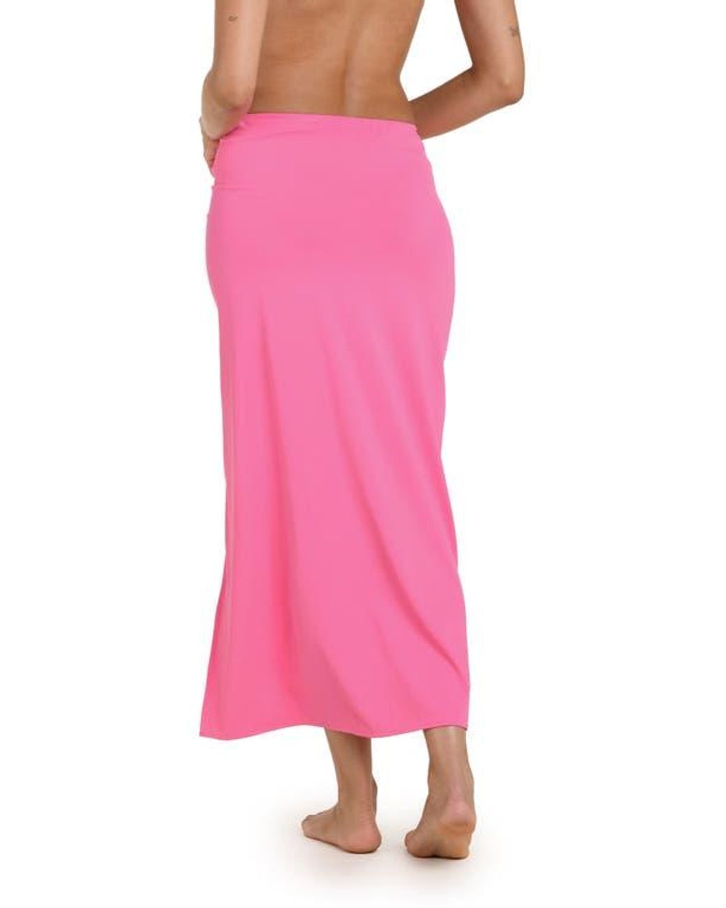La Blanca Island Goddess Side Slit Cover-Up Skirt in Pink | Lyst