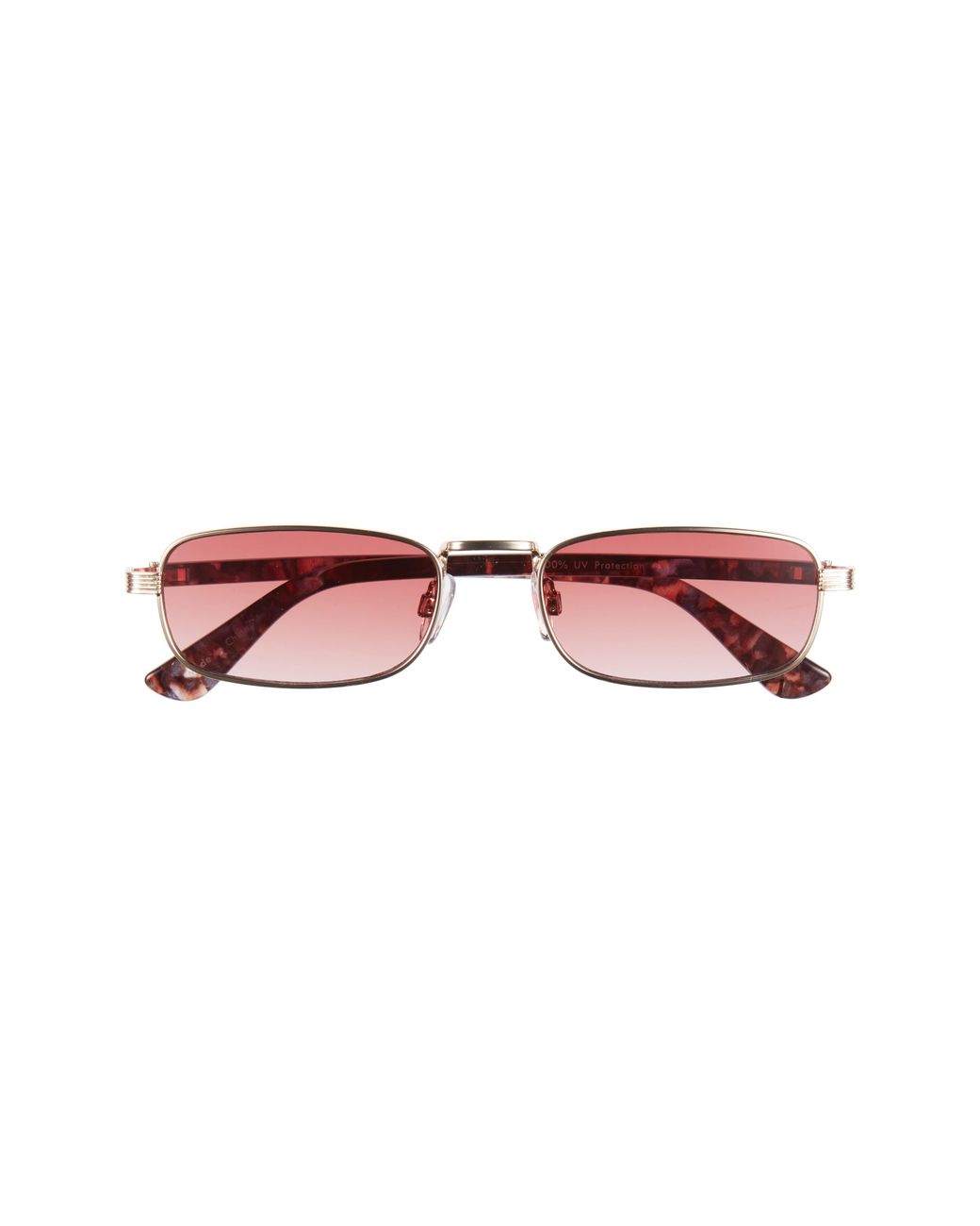 BP. Red Gradient Rectangular Sunglasses