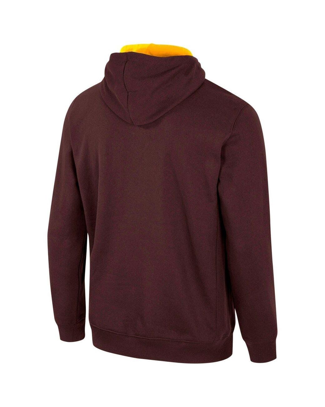 Colosseum Men's Brown Wyoming Cowboys Arch and Logo Pullover Hoodie - Brown