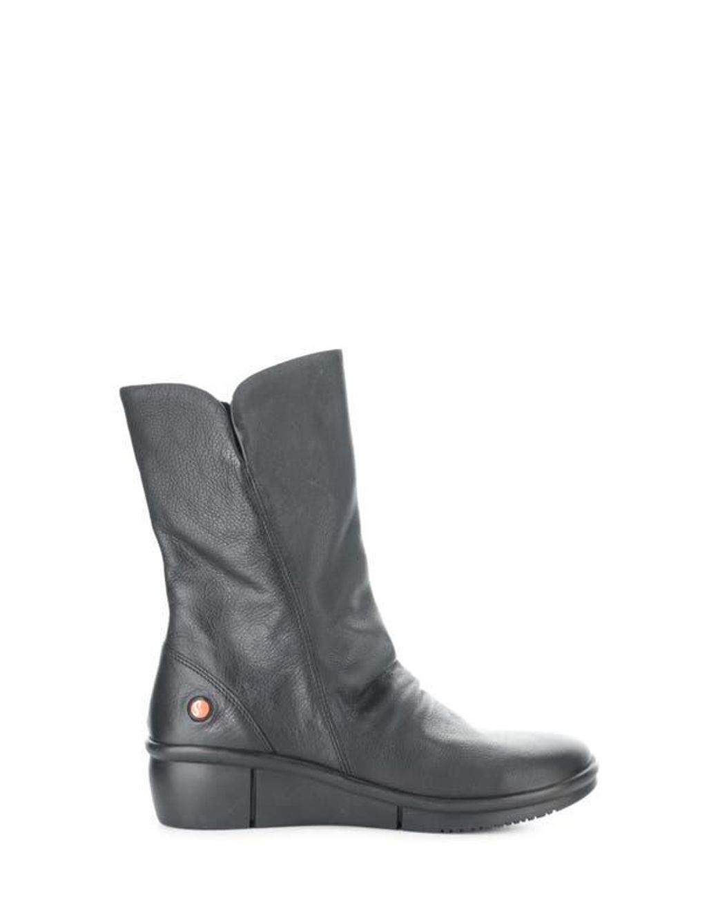 Softinos Black Rott Wedge Boot