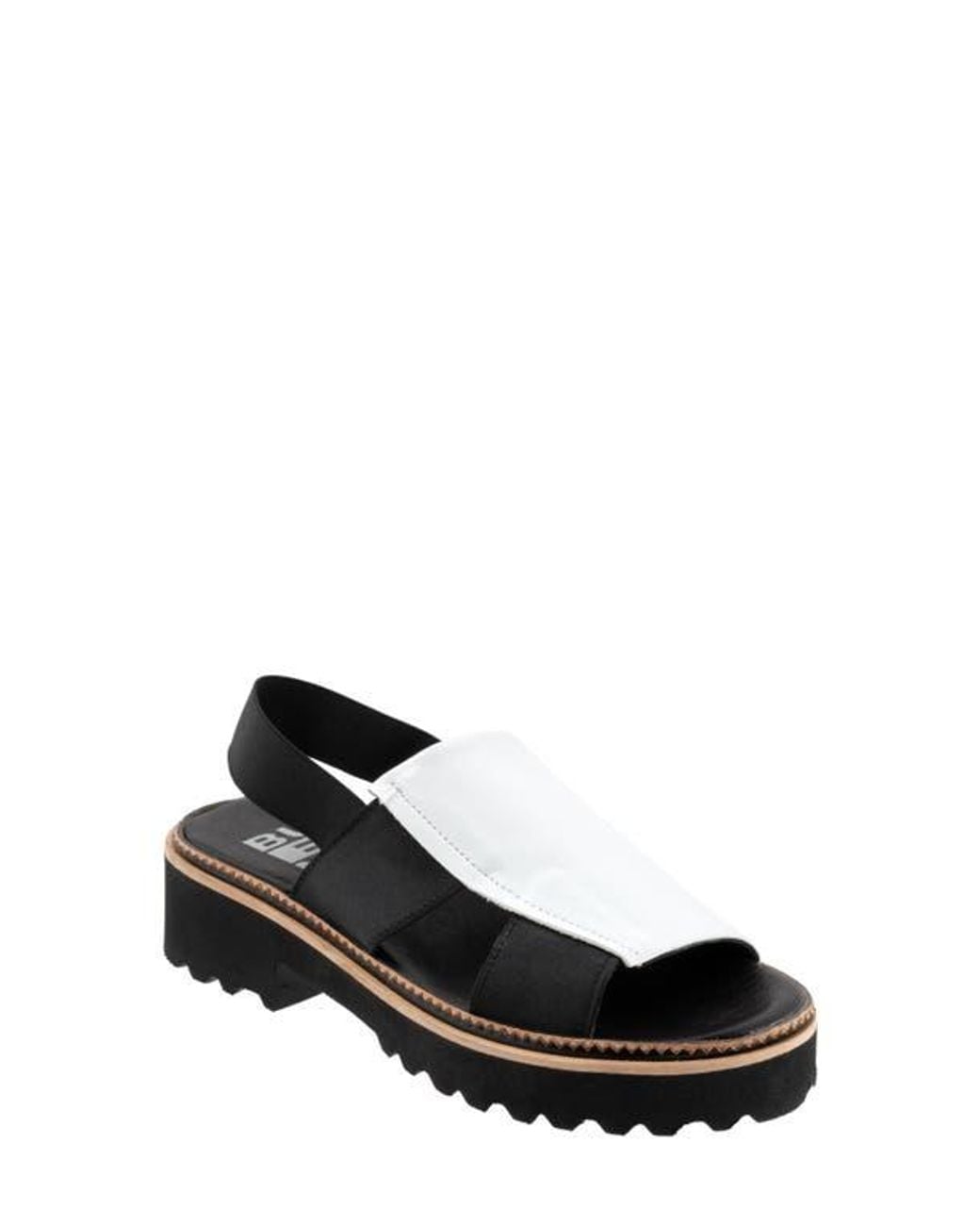 BUENO Black Amy Slingback Platform Sandal