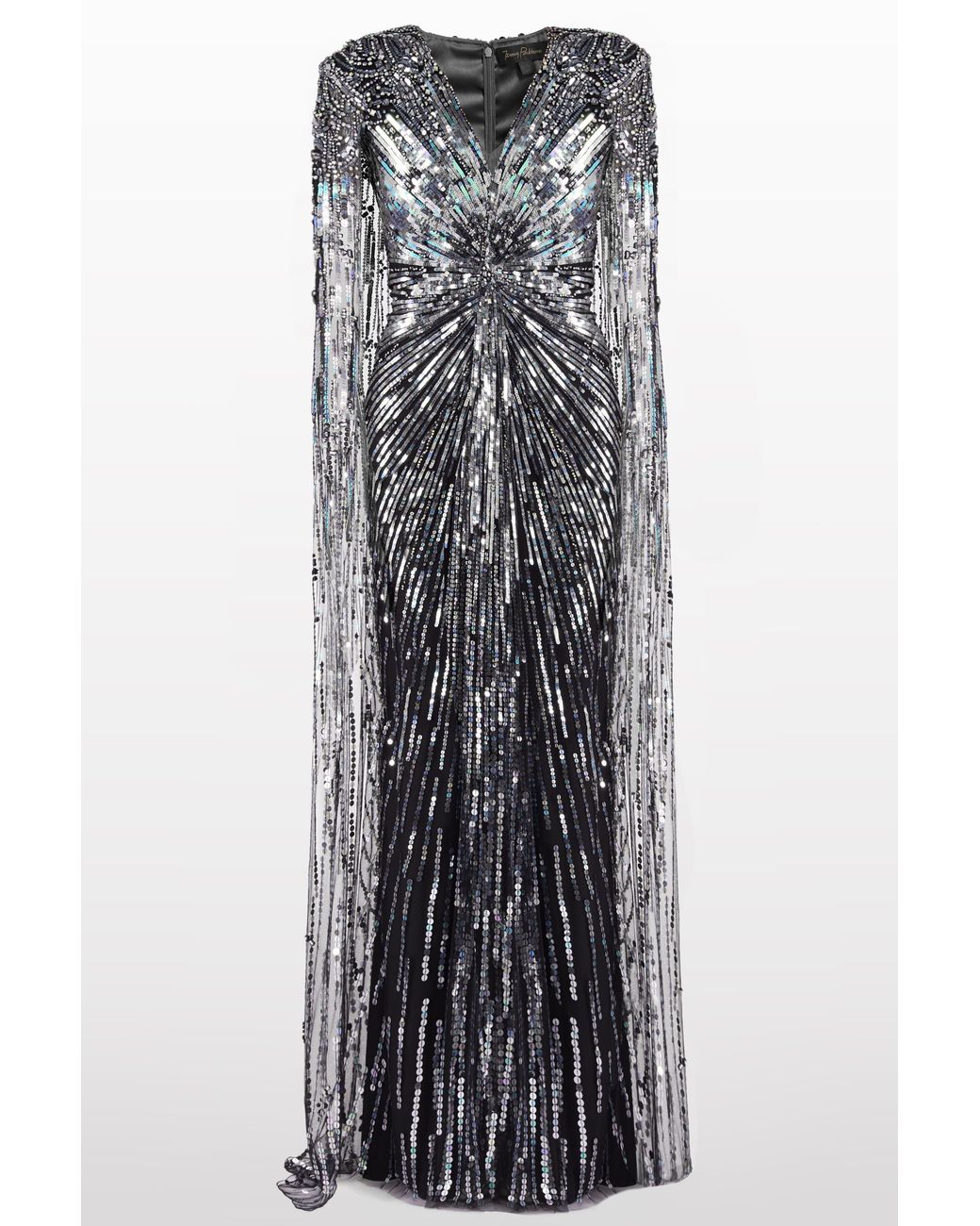 Jenny Packham Gray Rush Gown