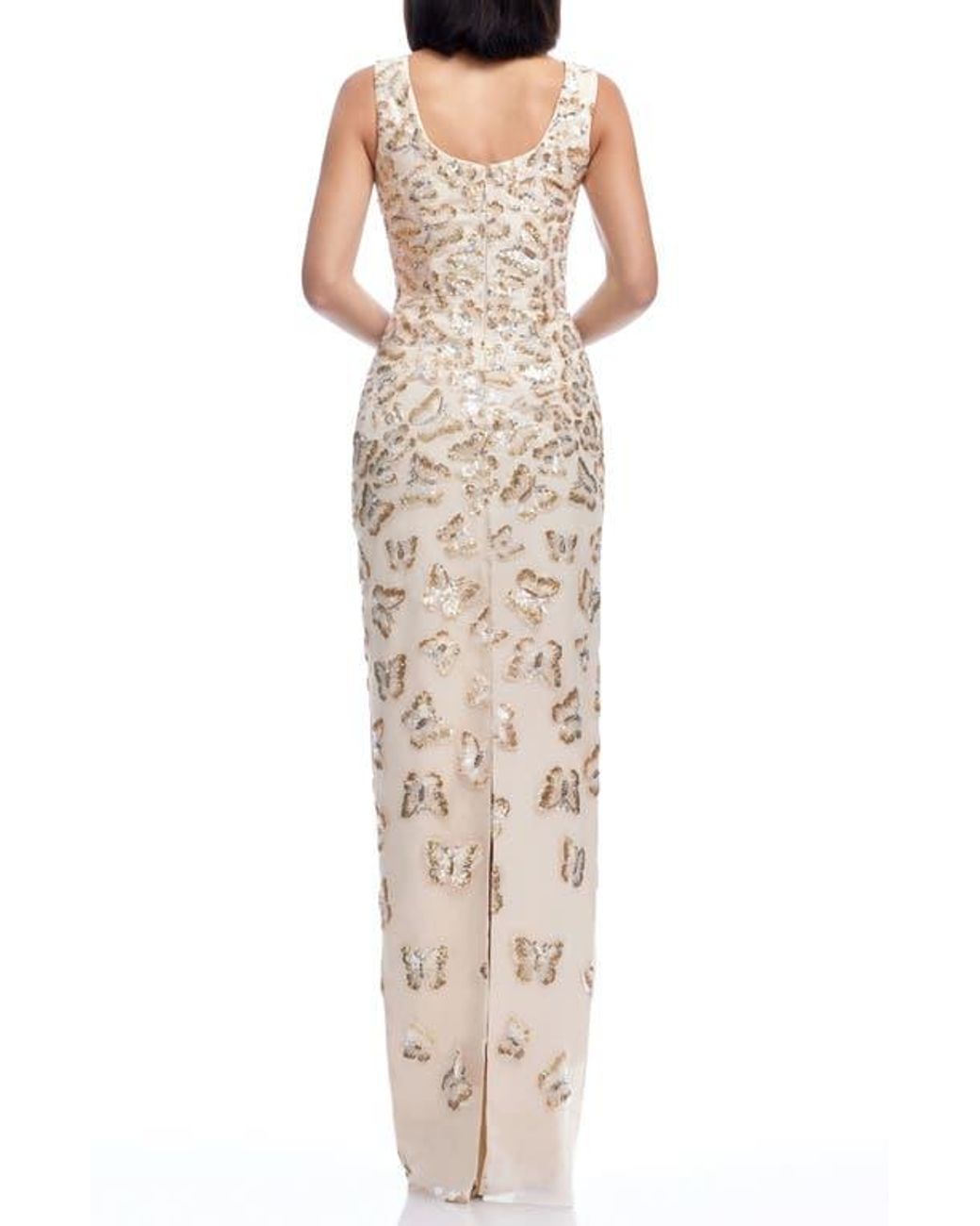 chinese dress ladies Women's Dresses Arrabel Ruffle Trim Maxi Dress Champagne XL by Selfie Leslie