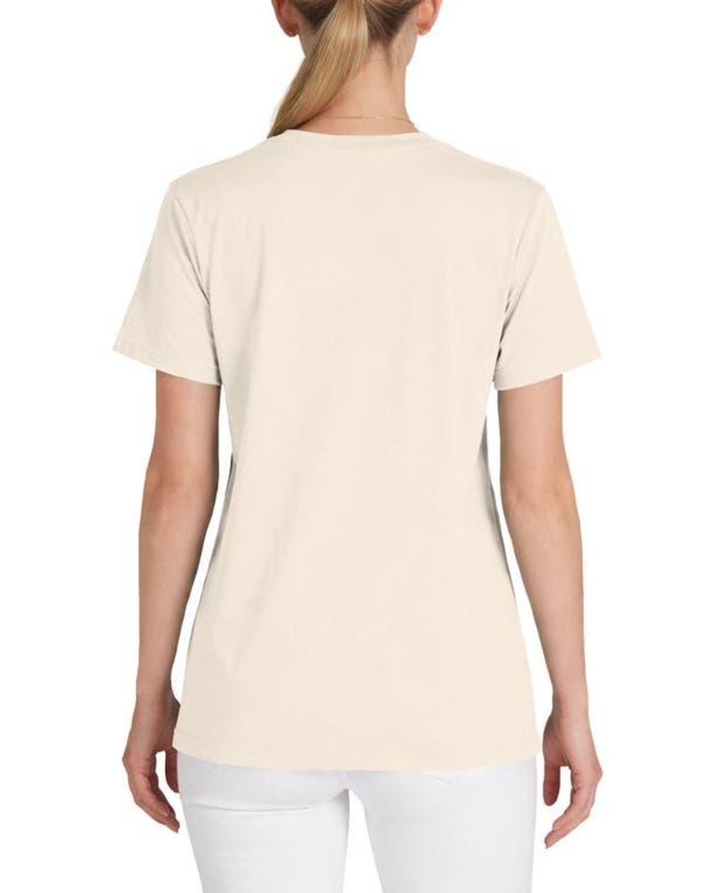 Alix Natural Jersey Relaxed Tee