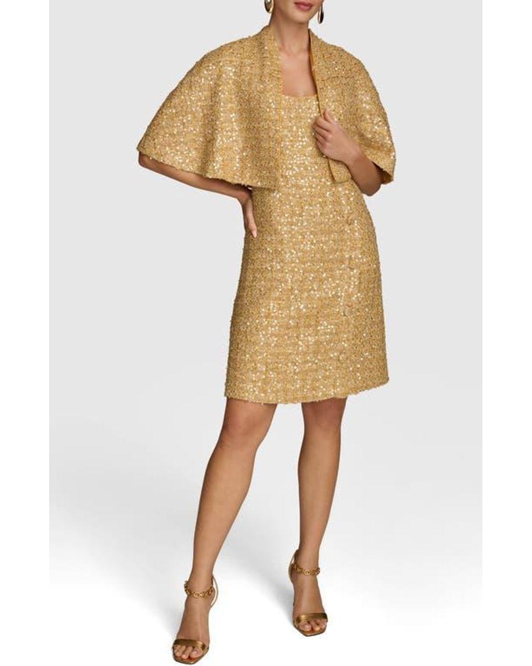 slim fit dress slacks Brocade Sleeveless Wrap Ball Gown | Gown