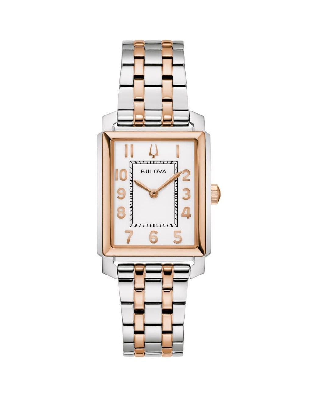Bulova Metallic Sutton Rectangular Bracelet Watch, 25Mm X 37Mm