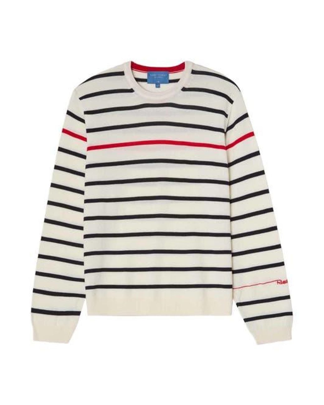 Robert Talbott Natural Cooke Engineered Stripe Sweater for men