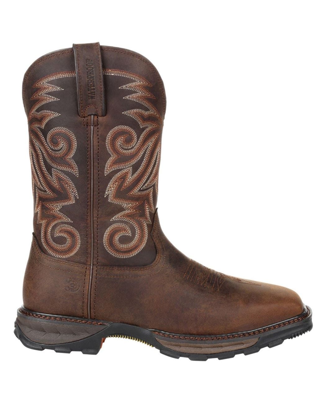 Durango Brown Steel Toe Waterproof Western Work Boot for men
